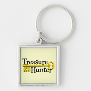 Treasure Hunter met gouden sleutel Sleutelhanger
