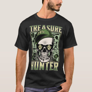 Treasure Hunter Metaaldetector Graffiti Detectoris T-shirt