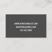 Treasure Hunter Metal detecteert militaire relikwi Visitekaartje (Achterkant)