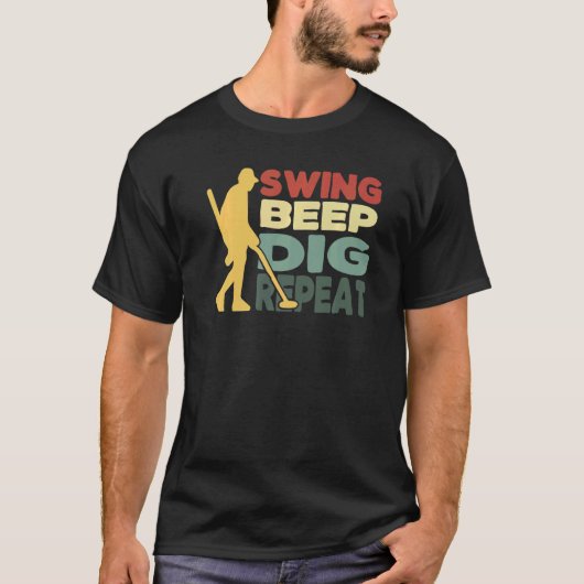 Treasure Hunter Metal Detectorist Dirt F T-shirt (Voorkant)