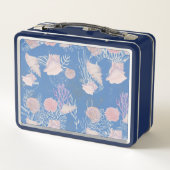 Treasure Hunter Pirate Birthday Metal Lunch Box (Achterkant)