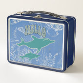 Treasure Hunter Pirate Birthday Metal Lunch Box (Voorkant)