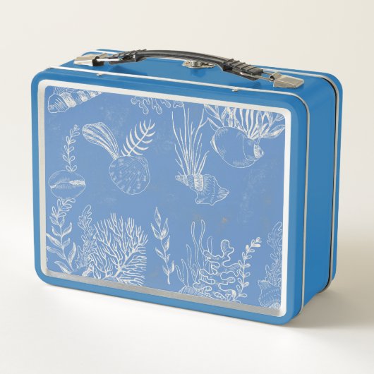 Treasure Hunter Pirate Birthday Metal Lunch Box (Achterkant)
