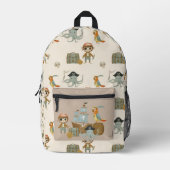 Treasure Hunter Pirate Verjaardag Bedrukte Rugzak (Voorkant)