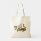 Treasure Hunter Pirate Verjaardag Tote Bag (Achterkant)