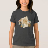 Treasure Hunter Pirate Verjaardag Tri-Blend Shirt (Voorkant)