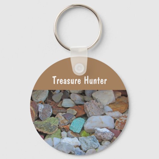 Treasure Hunter Rock Collectie Stone Rockhound Sleutelhanger (Voorkant)
