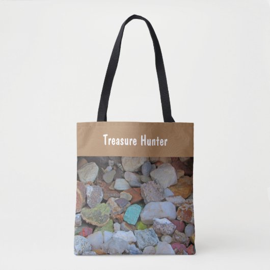 Treasure Hunter Rock Collectie Stone Rockhound Tote Bag (Voorkant)