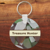 Treasure Hunter Zee Glass Photo Beach Collector Sleutelhanger (Voorkant)