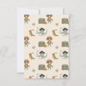 Treasure Hunters Pirate Verjaardag Bedankkaart (Achterkant)