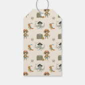 Treasure Hunters Pirate Verjaardag Cadeaulabel (Achterkant)