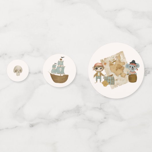 Treasure Hunters Pirate Verjaardag Confetti (Voorkanten)