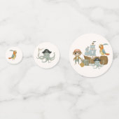 Treasure Hunters Pirate Verjaardag Confetti (Achterkanten)