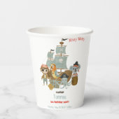 Treasure Hunters Pirate Verjaardag Papieren Bekers (Achterkant)