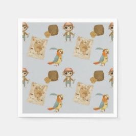 Treasure Hunters Pirate Verjaardag Servet