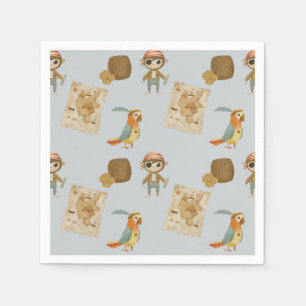 Treasure Hunters Pirate Verjaardag Servet