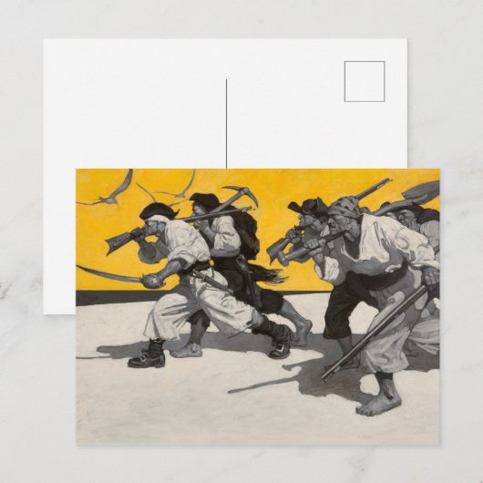 Treasure Island, 1911, ingediend door Newell Conve Briefkaart (Voorkant / Achterkant)