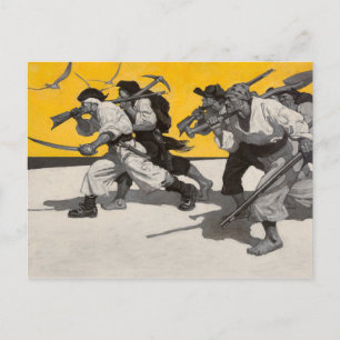 Treasure Island, 1911, ingediend door Newell Conve Briefkaart