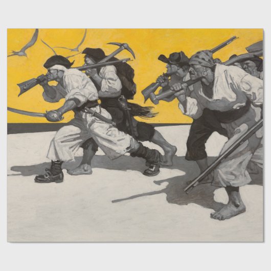 Treasure Island, 1911, ingediend door Newell Conve Cadeaupapier (Vlak)