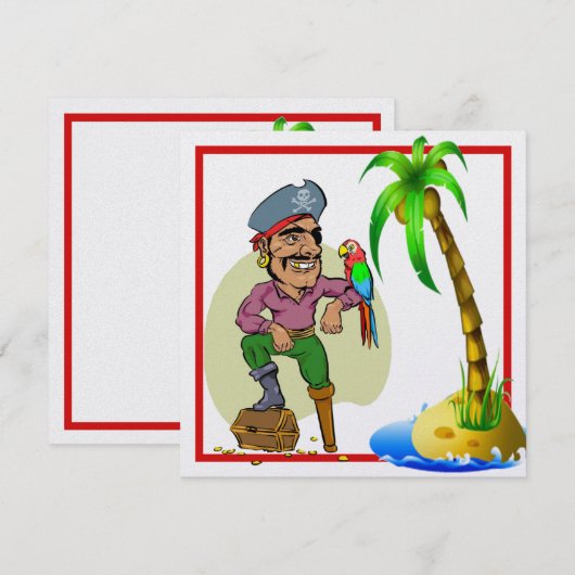 Treasure Island 3 Invitation (Voorkant / Achterkant)