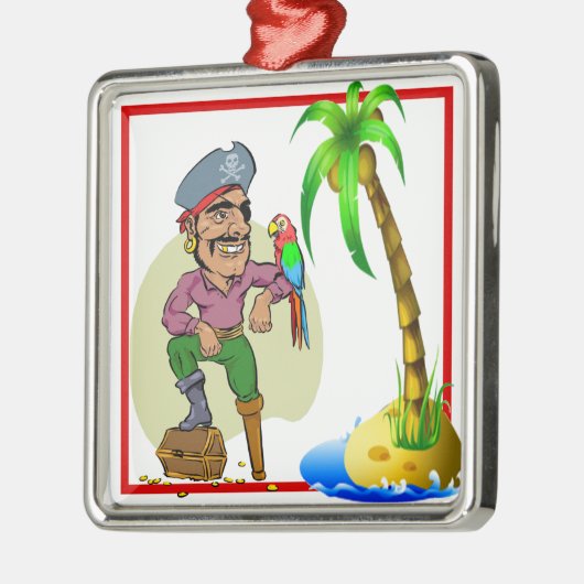 Treasure Island 3 Metalen Ornament (Links)
