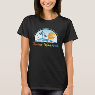Treasure Island Beach FL Florida Souvenir Palm Tre T-shirt