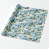 Treasure Island Birthday Cadeaupapier (Uitgerold)