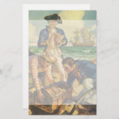 Treasure Island,  Fairy Tale Pirates Briefpapier (Voorkant / Achterkant)