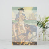 Treasure Island,  Fairy Tale Pirates Briefpapier (Staand voorkant)
