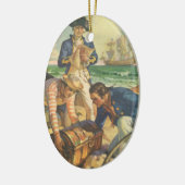 Treasure Island,  Fairy Tale Pirates Keramisch Ornament (Links)