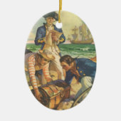 Treasure Island,  Fairy Tale Pirates Keramisch Ornament (Voorkant)