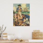 Treasure Island,  Fairy Tale Pirates Poster (Keuken)