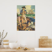 Treasure Island, Fairy Tale Pirates Poster (Keuken)