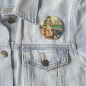 Treasure Island,  Fairy Tale Pirates Ronde Button 5,7 Cm (In situ)