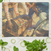 Treasure Island, Fairy Tale Pirates Theedoek (Gevouwen)