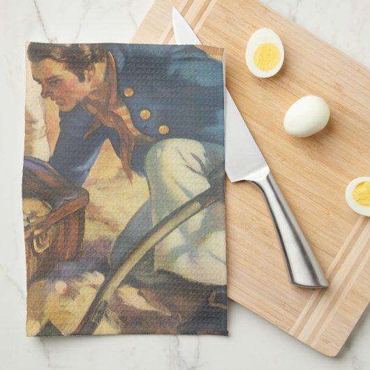 Treasure Island,  Fairy Tale Pirates Theedoek (Quarter Fold)