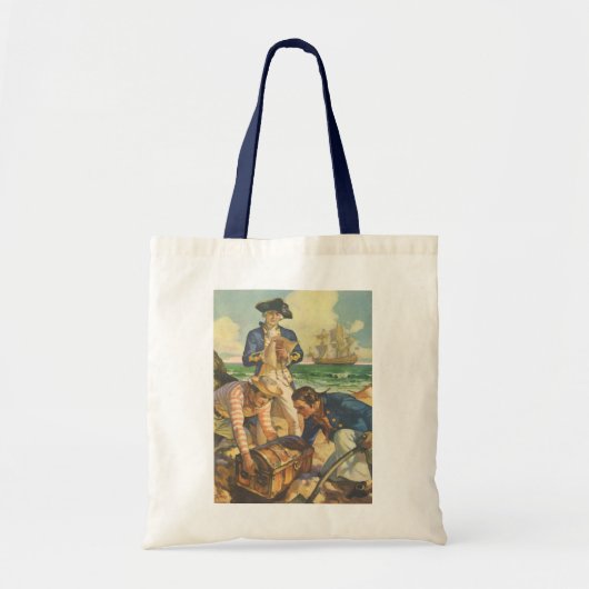 Treasure Island,  Fairy Tale Pirates Tote Bag (Voorkant)