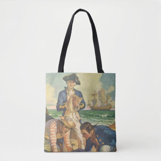 Treasure Island,  Fairy Tale Pirates Tote Bag (Voorkant)