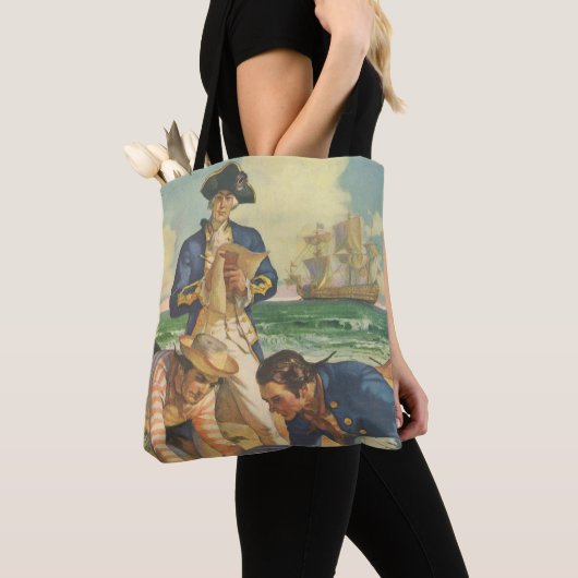 Treasure Island,  Fairy Tale Pirates Tote Bag (Dichtbij)