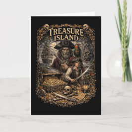 Treasure Island Feestdagen Kaart
