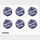 Treasure Island Florida ankerstickers Ronde Sticker (Vel)