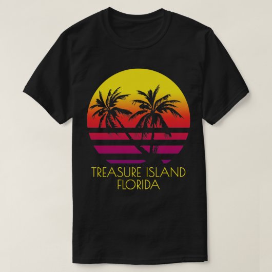 Treasure Island Florida  Tropical Sunset Pa T-shirt (Design voorkant)