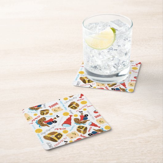 Treasure Island Kartonnen Onderzetters (Insitu)