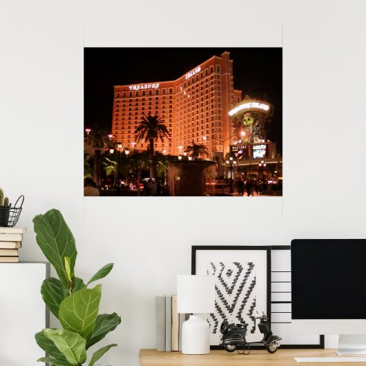 Treasure Island Las Vegas Vector Graphic Poster (Thuiskantoor)