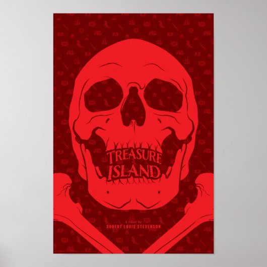 Treasure Island Literary Poster (Voorkant)