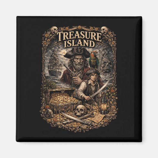 Treasure Island Magneet (Voorkant)