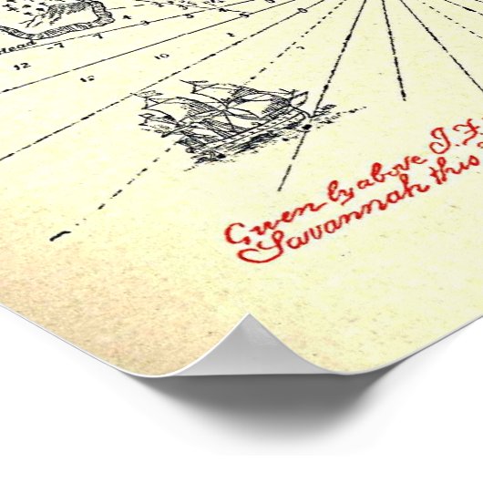 "Treasure Island Map" Poster (Hoek)