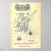 "Treasure Island Map" Poster (Voorkant)
