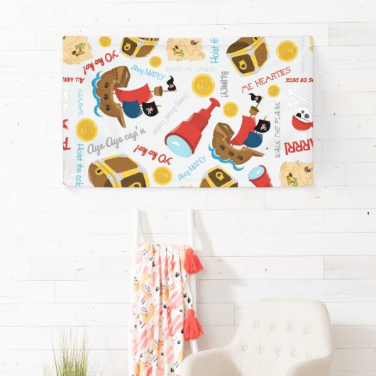 Treasure Island Party Pirate Banner (Insitu)