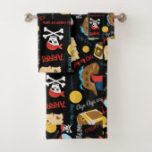 Treasure Island Party Pirate Bath Towel Set Bad Handdoek (Insitu)
